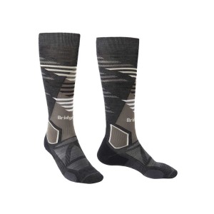 Skarpety narciarskie Bridgedale Ski Lightweight Merino E graphite/bungee L 44-47