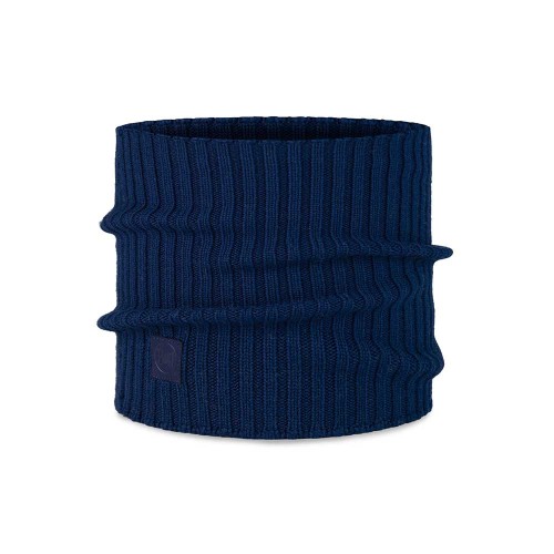 Komin Buff Knitted Merino Wool Neckwarmer Norval Cobalt