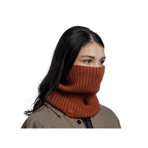 Komin Buff Knitted Merino Wool Neckwarmer Norval Cinnamon