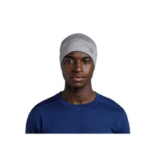 Czapka Buff Lightweight Merino Wool Hat SOLID LIGHT GREY