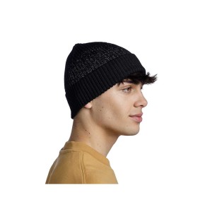 Czapka Buff Merino Active Beanie SOLID BLACK