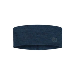 Opaska Buff Merino Wide Headband SOLID NIGHT BLUE