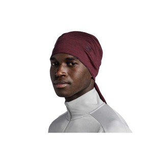 Chusta Buff Lightweight Merino Wool SOLID GARNET