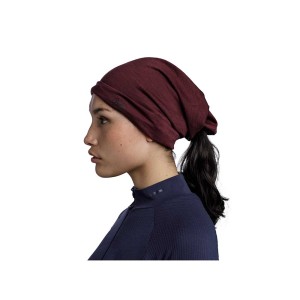 Chusta Buff Lightweight Merino Wool SOLID GARNET