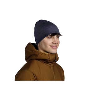 Czapka Buff Heavyweight Merino Wool SOLID NIGHT BLUE