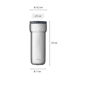 Kubek termiczny Mepal Ellipse 475ml brushed
