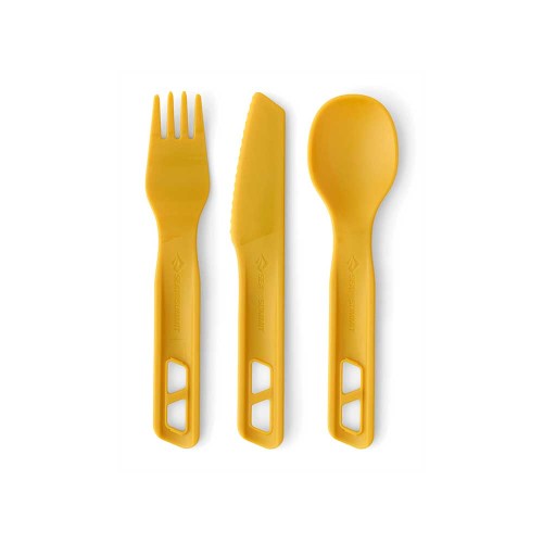 Sztućce Sea To Summit Passage Cutlery Set (3 Piece) Yellow