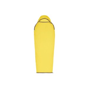 Wkładka do śpiwora Sea To Summit Reactor Sleeping Bag Liner - Mummy with Drawcord - Compact Yellow