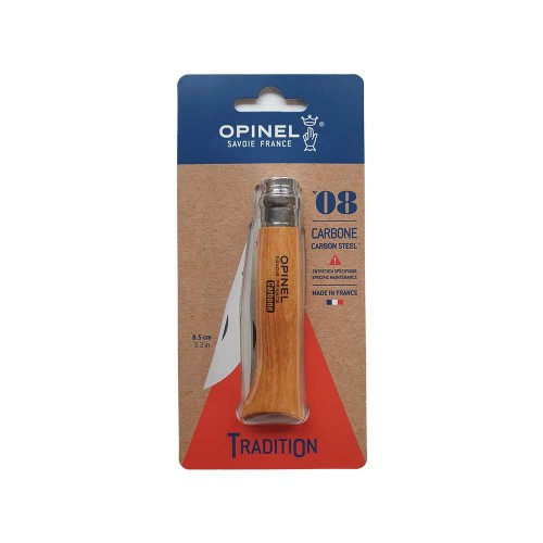 Nóż składany Opinel Carbon No. 8 blister