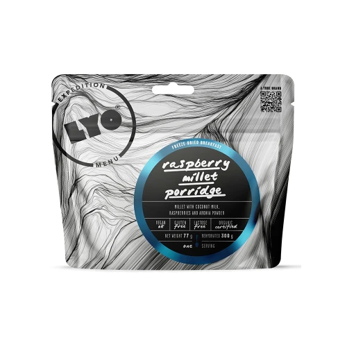 Liofilizowane danie LyoFood Jaglanka malinowo-kokosowa 77g (300g)