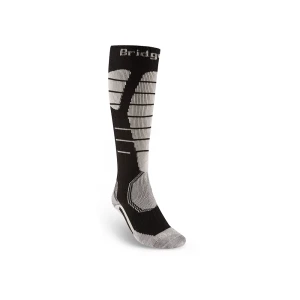 Skarpety narciarskie Bridgedale Ski Easy On Merino black/grey L 44-47