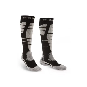 Skarpety narciarskie Bridgedale Ski Easy On Merino black/grey L 44-47