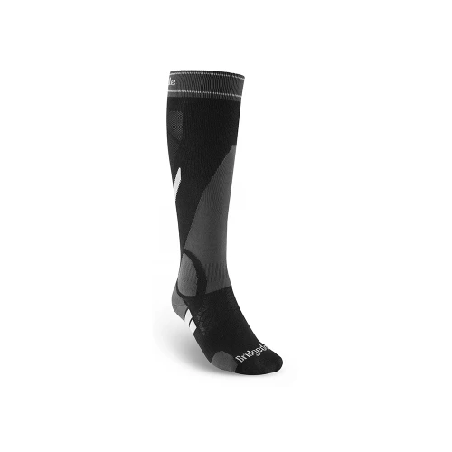 Skarpety narciarskie Bridgedale Ski Lightweight Merino black/grey L 44-47