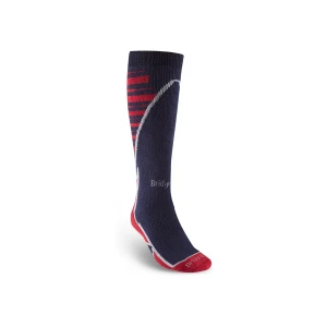 Skarpety narciarskie Bridgedale Ski Midweight+ Merino navy/red L 44-47