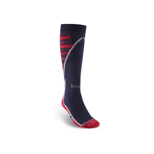 Skarpety narciarskie Bridgedale Ski Midweight+ Merino navy/red L 44-47