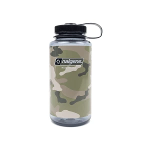 Butelka Nalgene Wide Mouth Black Camo Sustain 1L