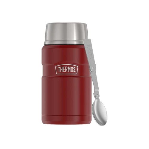 Termos obiadowy Thermos King Food Jar rustic red 0,71 L