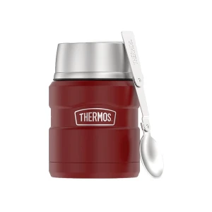 Termos obiadowy Thermos King Food Jar rustic red 0,47 L