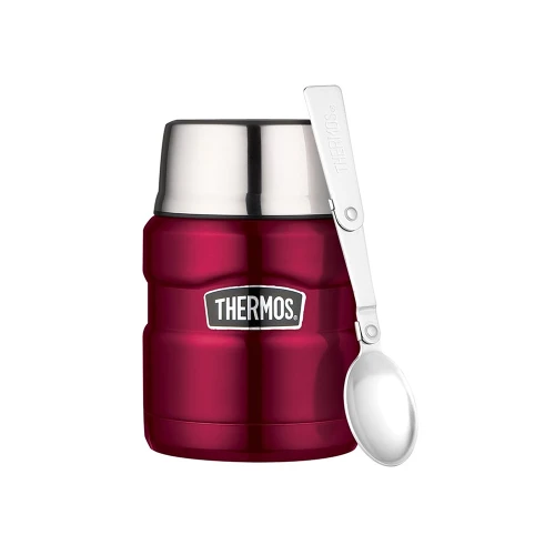 Termos obiadowy Thermos King Food Jar malinowy 0,47 L
