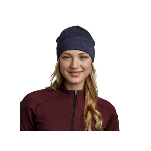 Czapka Buff Lightweight Merino Wool Hat SOLID NIGHT BLUE
