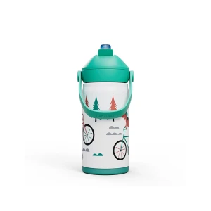 Butelka termiczna Camelbak Thrive Flip Straw Kids Vacuum Insulated Stainless Steel 0,35 L Biking Dogs