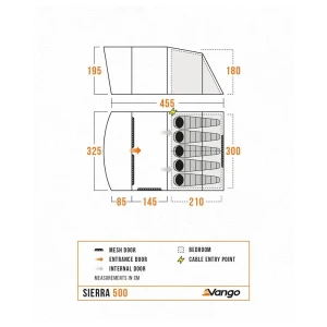 Namiot Vango Sierra 500 Deep Blue