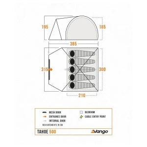 Namiot Vango Tahoe 500 Deep Blue