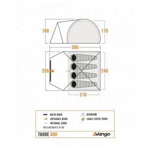 Namiot Vango Tahoe 400 Deep Blue