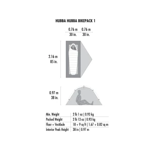 Namiot MSR Hubba Hubba Bikepack 1