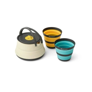 Zestaw Sea To Summit Frontier Ultralight Collapsible Kettle Cook Set - [3 Piece] 1.1L Kettle, 2x Mug