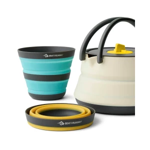 Zestaw Sea To Summit Frontier Ultralight Collapsible Kettle Cook Set - [3 Piece] 1.1L Kettle, 2x Mug