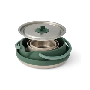 Zestaw Sea To Summit Detour Stainless Steel Kettle Cook Set - [3 Piece] 1.6L Kettle