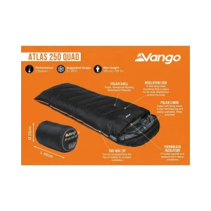 Śpiwór Vango Atlas 250 Quad Black