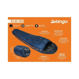 Śpiwór Vango Atlas 250 Ink Blue