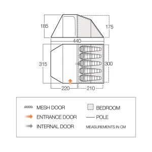 Namiot Vango Skye 500 Deep Blue