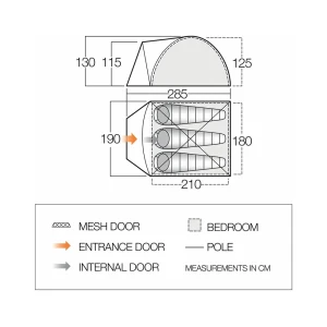 Namiot Vango Tay 300 Deep Blue
