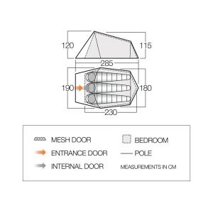 Namiot Vango Soul 300 Deep Blue