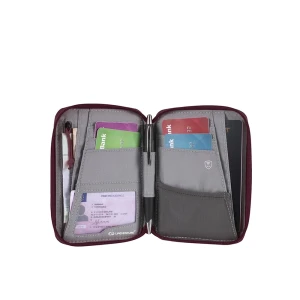 Portfel Lifeventure RFID Mini Travel Wallet Recycled Plum
