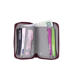 Portfel Lifeventure RFID Bi-Fold Wallet Reycled Plum