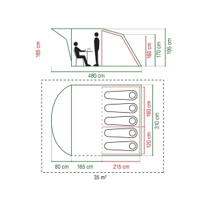Namiot Coleman Rocky Mountain 5 Blackout