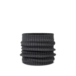Komin Buff Knitted Merino Wool Neckwarmer Norval Grey Heather