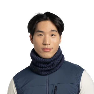 Komin Buff Knitted Merino Wool Neckwarmer Norval Midnight