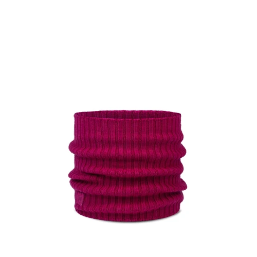 Komin Buff Knitted Merino Wool Neckwarmer Norval Orchid