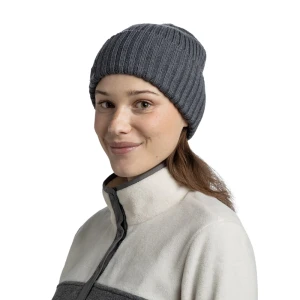 Czapka Buff Merino Knitted Hat ERVINY GREY HEATHER
