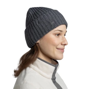 Czapka Buff Merino Knitted Hat ERVINY GREY HEATHER