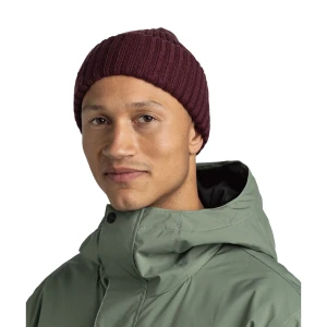 Czapka Buff Merino Knitted Hat ERVINY MAROON