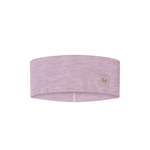Opaska Buff Merino Wide Headband SOLID LILAC SAND