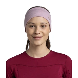 Opaska Buff Merino Wide Headband SOLID LILAC SAND