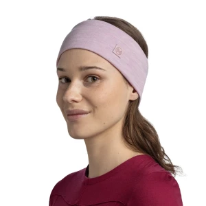 Opaska Buff Merino Wide Headband SOLID LILAC SAND