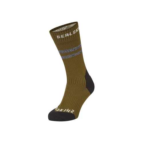 Skarpety wodoodporne Sealskinz Runton Waterproof Cold Weather Mid Hydrostop Olive S 36-38